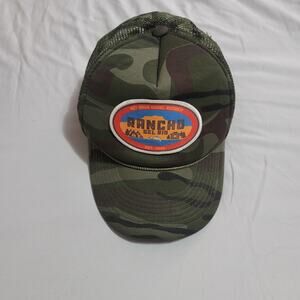 Adjustable Large Trucker River Hat Rancho Del Rio Colorado Army Green